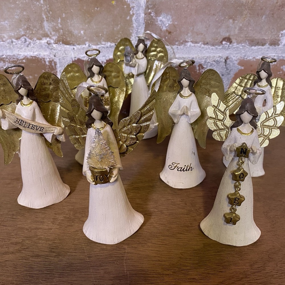 Set of 7 St Nicholas Square Kohl's Angels Christmas Tree Ornaments Collection
